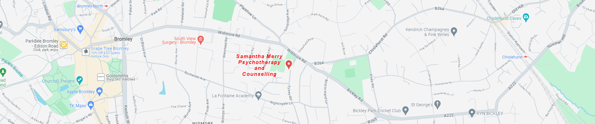 Samantha Merry - Psychotherapy and Counselling in Bromley, Kent